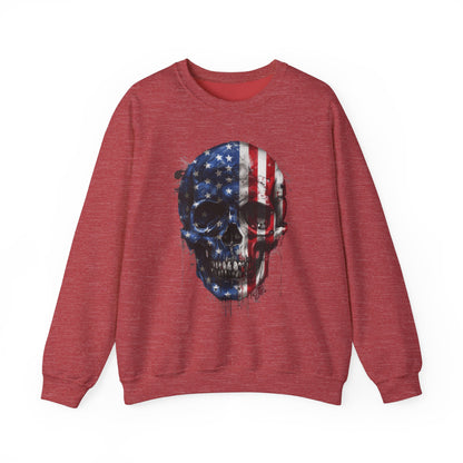 USA Flag Skull #2 Sweatshirt
