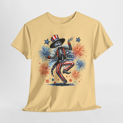 4th of July - Dancing USA Skeleton #1 T-Shirt