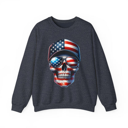 USA Flag Skull #3 Sweatshirt