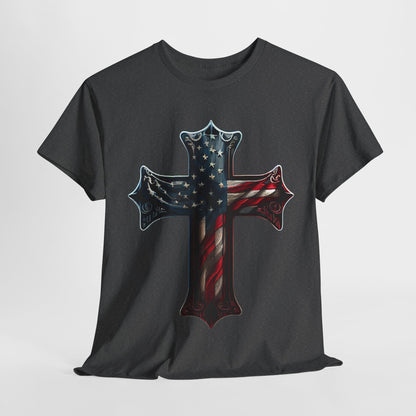 American Flag Cross #2 T-Shirt