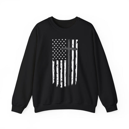 Thin Gray Line Cross - Corrections Sweatshirt