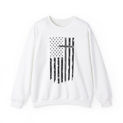 Thin Gray Line Cross - Corrections Sweatshirt