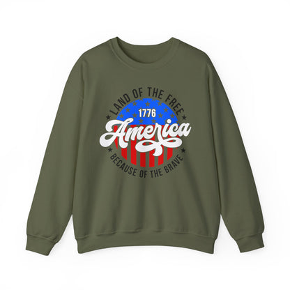Land of the Free Because of the Brave #2 Sweatshirt