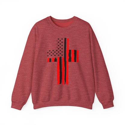 American Flag Cross #1 Sweatshirt