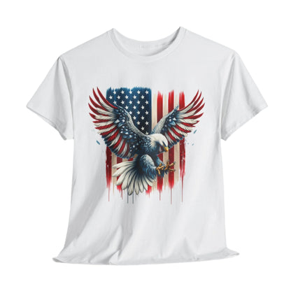 Bald Eagle with Flag #1 T-Shirt