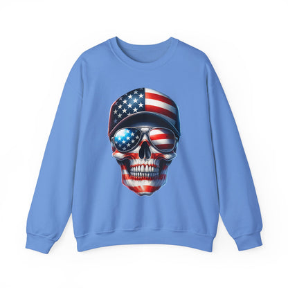 USA Flag Skull #3 Sweatshirt