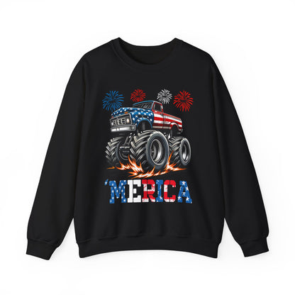 'Merica! Monster Truck Sweatshirt