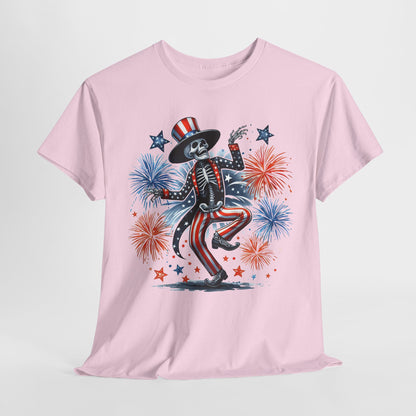 4th of July - Dancing USA Skeleton #1 T-Shirt