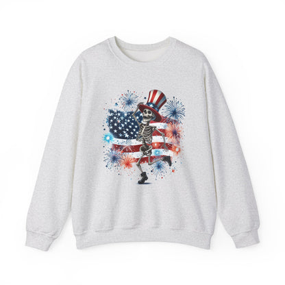 4th of July - Dancing USA Skeleton #2 Sweatshirt