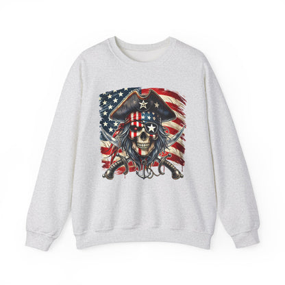 Skeleton Pirate with Flag Sweatshirt