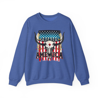 America - Bull Skull Sweatshirt
