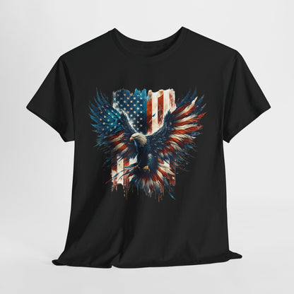 Bald Eagle with Flag #2 T-Shirt