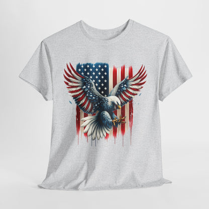 Bald Eagle with Flag #1 T-Shirt