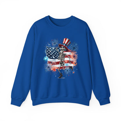 4th of July - Dancing USA Skeleton #2 Sweatshirt
