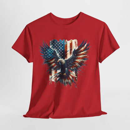 Bald Eagle with Flag #2 T-Shirt