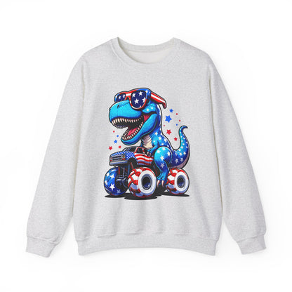 Dinosaur Riding Monster Truck Sweatshirt