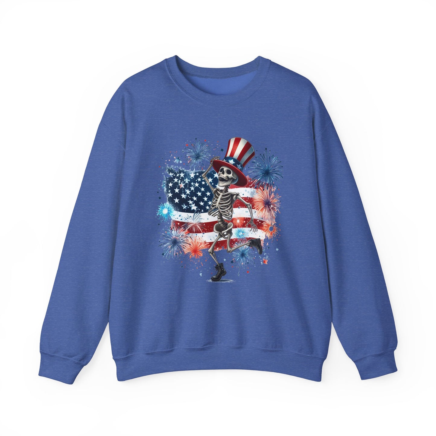4th of July - Dancing USA Skeleton #2 Sweatshirt