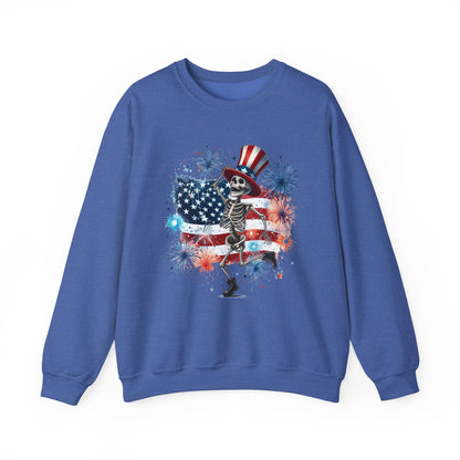 4th of July - Dancing USA Skeleton #2 Sweatshirt