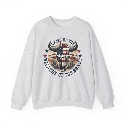 Land of the Free Because of the Brave #3 Sweatshirt