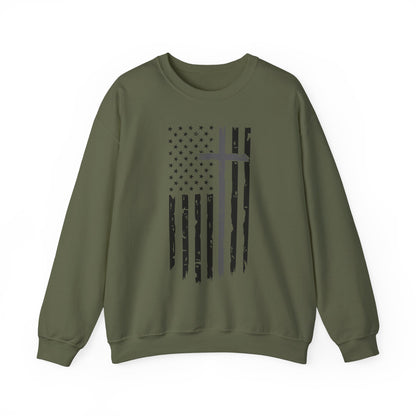 Thin Gray Line Cross - Corrections Sweatshirt