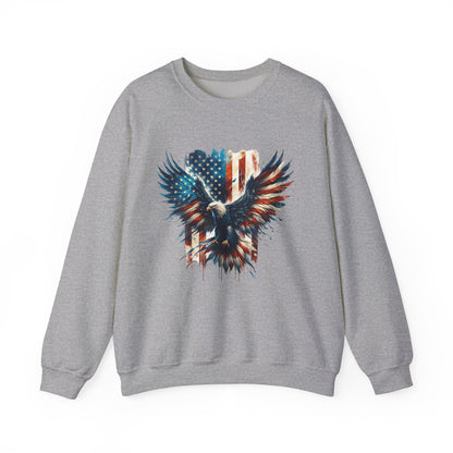 Bald Eagle with Flag #2 Sweatshirt