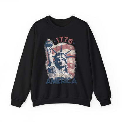 Statue of Liberty - 1776 America Sweatshirt