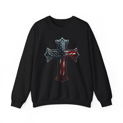 American Flag Cross #2 Sweatshirt