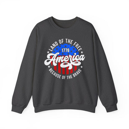 Land of the Free Because of the Brave #2 Sweatshirt