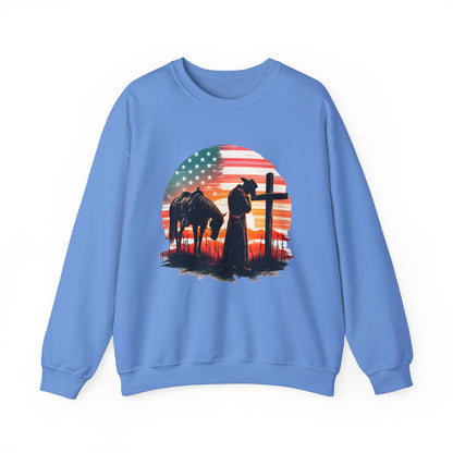 Cowboy Traveler at Cross Sweatshirt