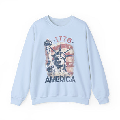 Statue of Liberty - 1776 America Sweatshirt