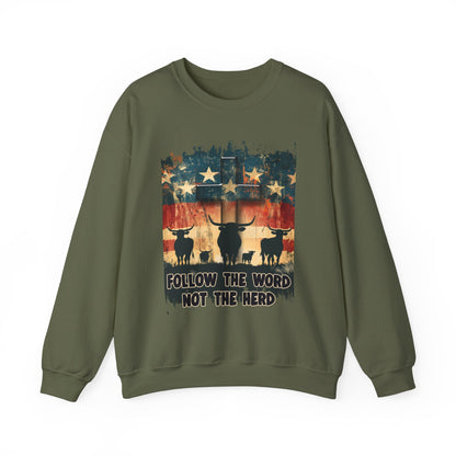 Follow the Word Not the Herd Sweatshirt