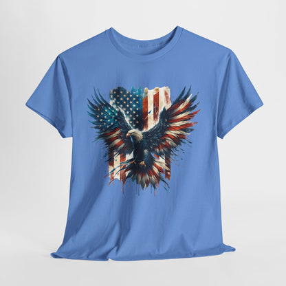 Bald Eagle with Flag #2 T-Shirt