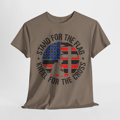 Stand for the Flag Kneel for the Cross T-Shirt