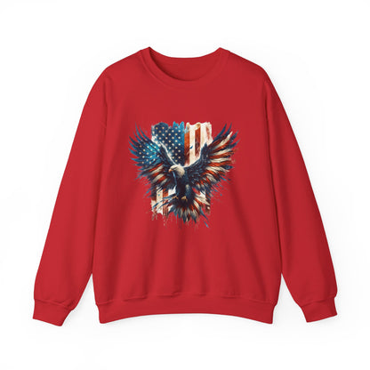 Bald Eagle with Flag #2 Sweatshirt