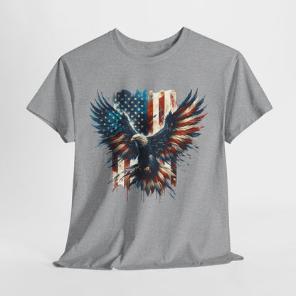 Bald Eagle with Flag #2 T-Shirt