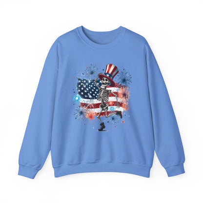 4th of July - Dancing USA Skeleton #2 Sweatshirt