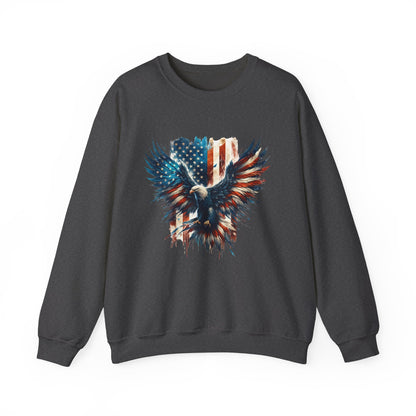 Bald Eagle with Flag #2 Sweatshirt
