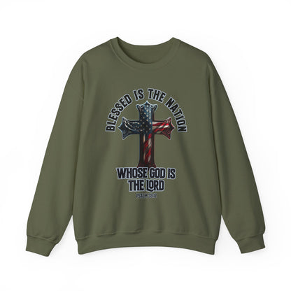 Blessed is the Nation Whose God is the Lord Sweatshirt