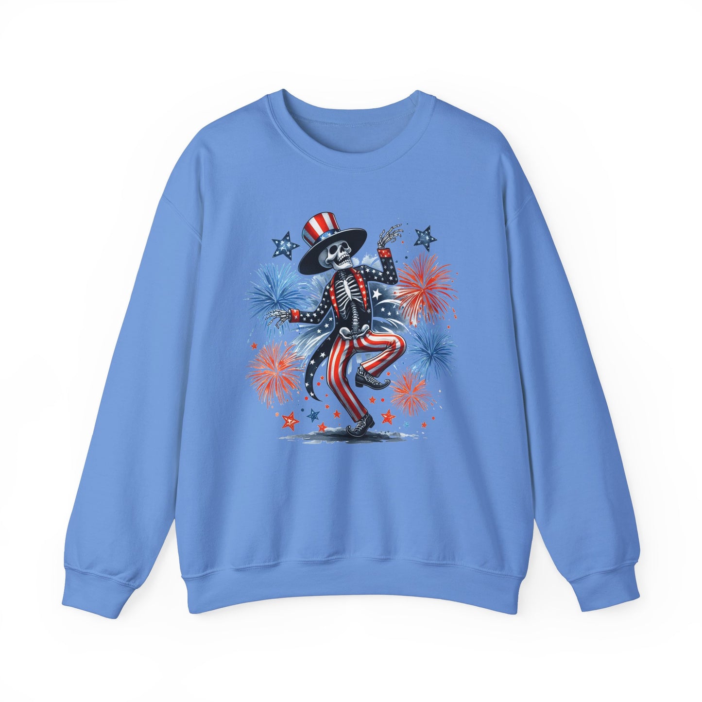 4th of July - Dancing USA Skeleton #1 Sweatshirt