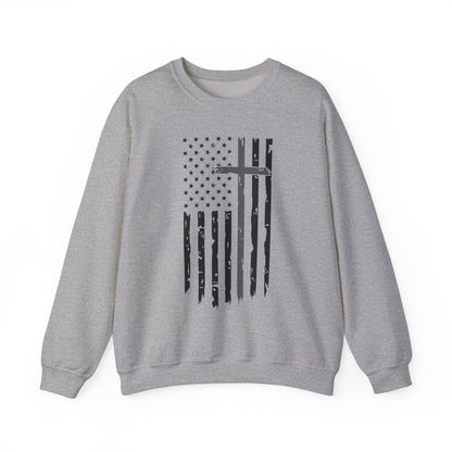 Thin Gray Line Cross - Corrections Sweatshirt