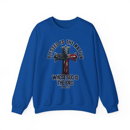 Blessed is the Nation Whose God is the Lord Sweatshirt