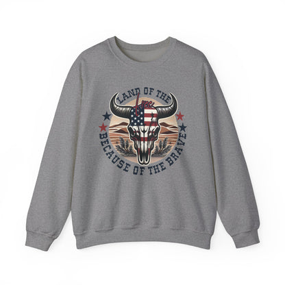 Land of the Free Because of the Brave #3 Sweatshirt