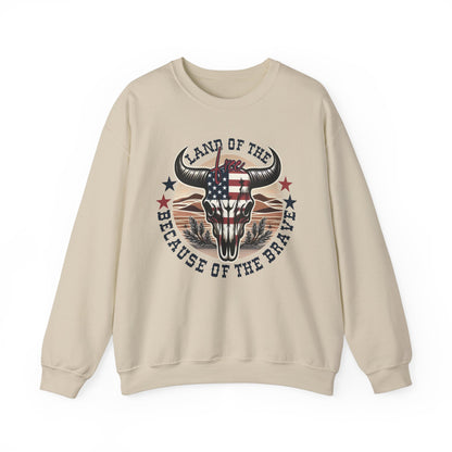 Land of the Free Because of the Brave #3 Sweatshirt
