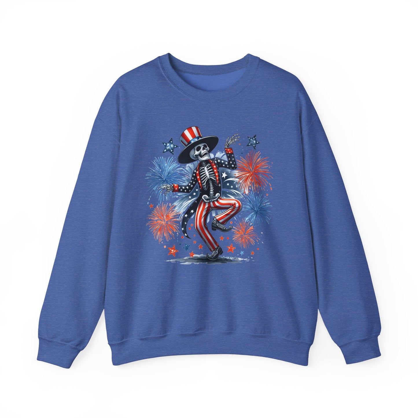 4th of July - Dancing USA Skeleton #1 Sweatshirt