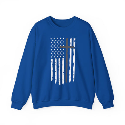 Thin Gray Line Cross - Corrections Sweatshirt