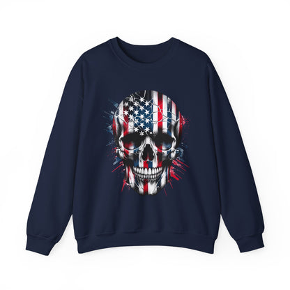 USA Flag Skull #1 Sweatshirt