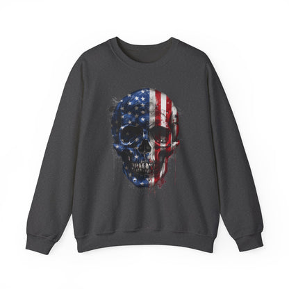 USA Flag Skull #2 Sweatshirt