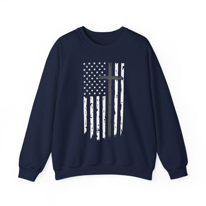 Thin Gray Line Cross - Corrections Sweatshirt