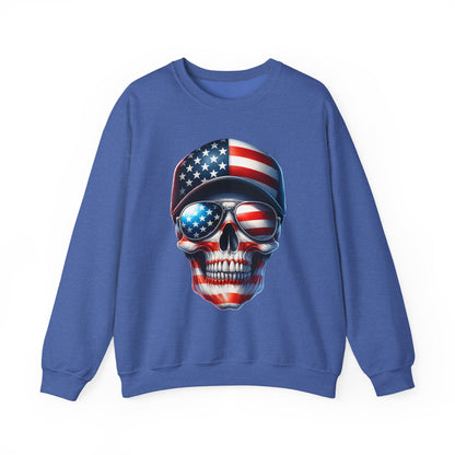 USA Flag Skull #3 Sweatshirt