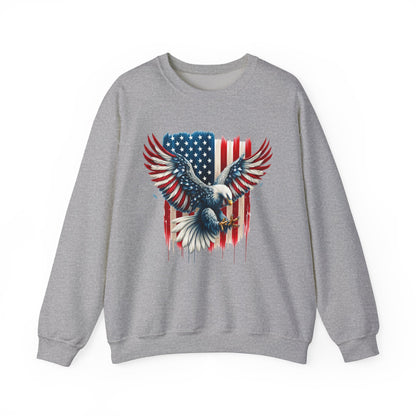 Bald Eagle with Flag #1 Sweatshirt